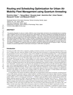 Routing and Scheduling Optimization for Urban Air Mobility Fleet
  Management using Quantum Annealing