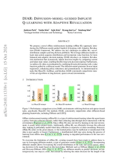 DIAR: Diffusion-model-guided Implicit Q-learning with Adaptive
  Revaluation