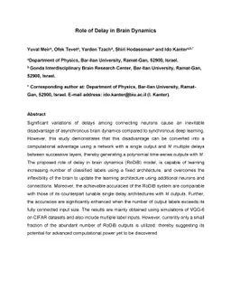Role of Delay in Brain Dynamics