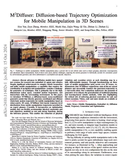 M2Diffuser: Diffusion-based Trajectory Optimization for Mobile
  Manipulation in 3D Scenes