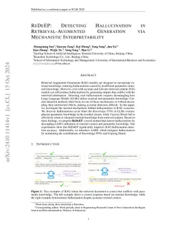 ReDeEP: Detecting Hallucination in Retrieval-Augmented Generation via Mechanistic Interpretability