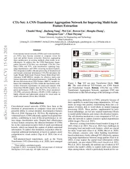CTA-Net: A CNN-Transformer Aggregation Network for Improving Multi-Scale
  Feature Extraction