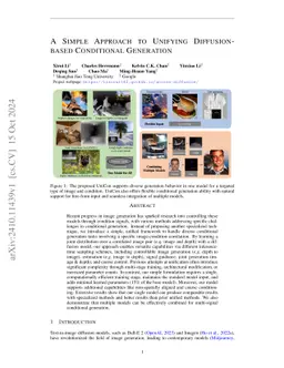 A Simple Approach to Unifying Diffusion-based Conditional Generation