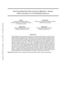 A Theoretical Survey on Foundation Models