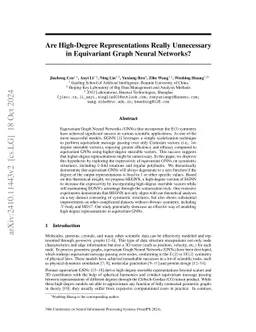 Are High-Degree Representations Really Unnecessary in Equivariant Graph Neural Networks?