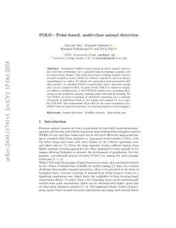 POLO -- Point-based, multi-class animal detection