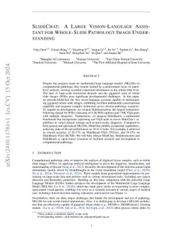 SlideChat: A Large Vision-Language Assistant for Whole-Slide Pathology Image Understanding