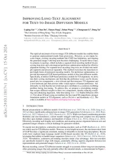 Improving Long-Text Alignment for Text-to-Image Diffusion Models