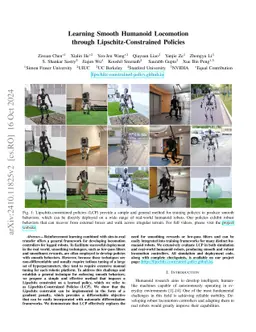 Learning Smooth Humanoid Locomotion through Lipschitz-Constrained
  Policies