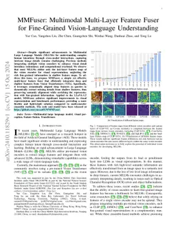 MMFuser: Multimodal Multi-Layer Feature Fuser for Fine-Grained
  Vision-Language Understanding