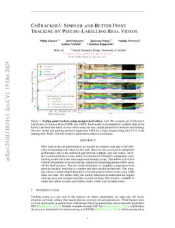 CoTracker3: Simpler and Better Point Tracking by Pseudo-Labelling Real
  Videos