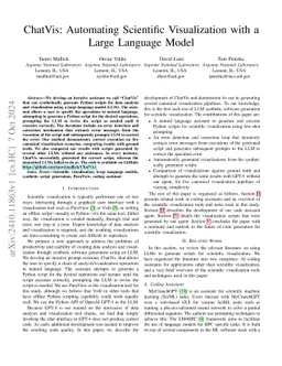 ChatVis: Automating Scientific Visualization with a Large Language Model
