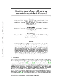 Simulation-based inference with scattering representations: scattering
  is all you need