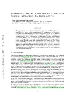 Empowering Users in Digital Privacy Management through Interactive
  LLM-Based Agents