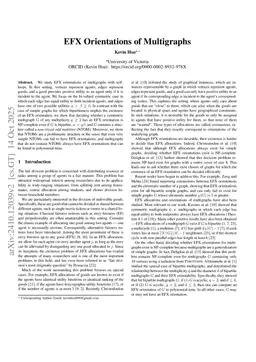 EFX Orientations of Multigraphs