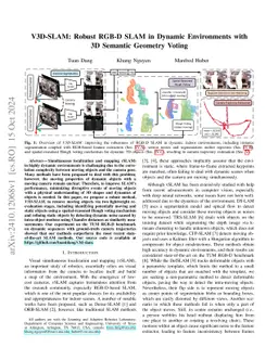 V3D-SLAM: Robust RGB-D SLAM in Dynamic Environments with 3D Semantic
  Geometry Voting