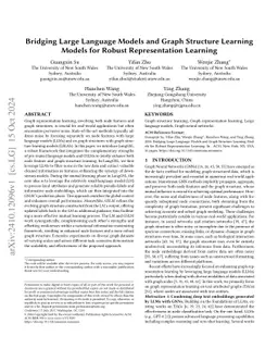 Bridging Large Language Models and Graph Structure Learning Models for
  Robust Representation Learning