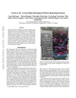 To Err is AI : A Case Study Informing LLM Flaw Reporting Practices