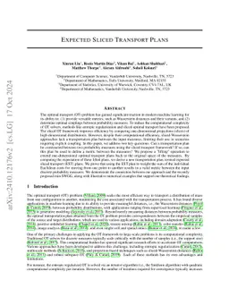 Expected Sliced Transport Plans