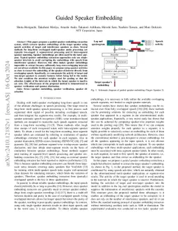 Guided Speaker Embedding