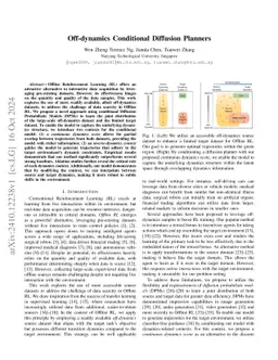 Off-dynamics Conditional Diffusion Planners