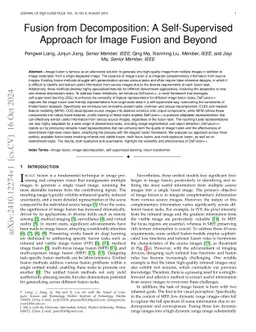 Fusion from Decomposition: A Self-Supervised Approach for Image Fusion
  and Beyond