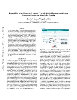 Pyramid-Driven Alignment: Pyramid Principle Guided Integration of Large
  Language Models and Knowledge Graphs
