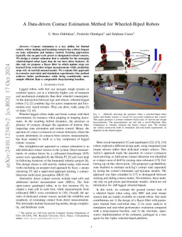 A Data-driven Contact Estimation Method for Wheeled-Biped Robots