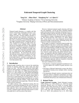 Federated Temporal Graph Clustering