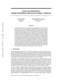 A Fast Convoluted Story: Scaling Probabilistic Inference for Integer
  Arithmetic