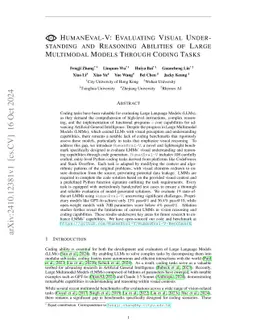 HumanEval-V: Evaluating Visual Understanding and Reasoning Abilities of
  Large Multimodal Models Through Coding Tasks