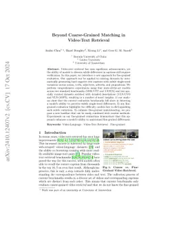 Beyond Coarse-Grained Matching in Video-Text Retrieval