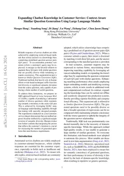 Augmenting Compliance-Guaranteed Customer Service Chatbots: Context-Aware Knowledge Expansion with Large Language Models