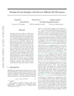 Training Neural Samplers with Reverse Diffusive KL Divergence