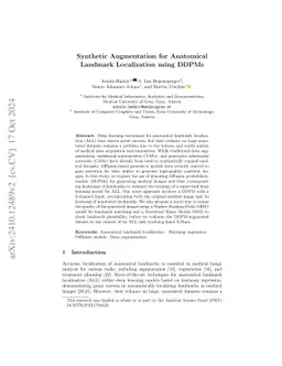 Synthetic Augmentation for Anatomical Landmark Localization using DDPMs