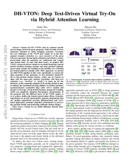 DH-VTON: Deep Text-Driven Virtual Try-On via Hybrid Attention Learning