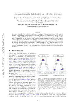 Disentangling data distribution for Federated Learning