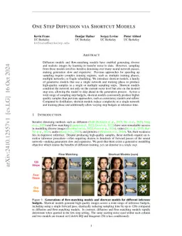 One Step Diffusion via Shortcut Models