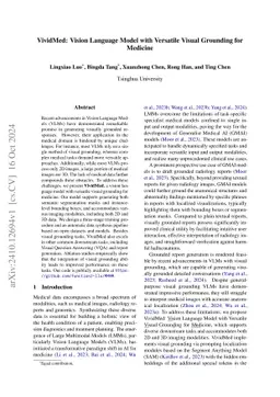 VividMed: Vision Language Model with Versatile Visual Grounding for
  Medicine