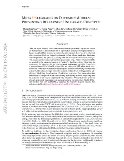 Meta-Unlearning on Diffusion Models: Preventing Relearning Unlearned Concepts
