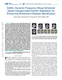 DyMix: Dynamic Frequency Mixup Scheduler based Unsupervised Domain
  Adaptation for Enhancing Alzheimer's Disease Identification