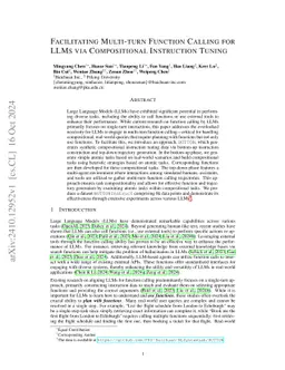 Facilitating Multi-turn Function Calling for LLMs via Compositional Instruction Tuning