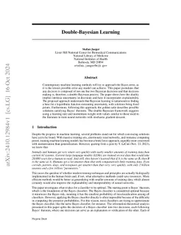 Double-Bayesian Learning