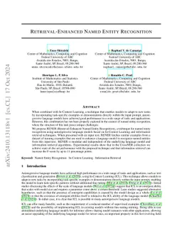 Retrieval-Enhanced Named Entity Recognition