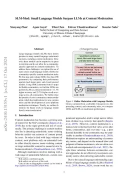 SLM-Mod: Small Language Models Surpass LLMs at Content Moderation