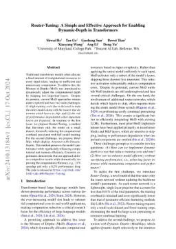 Router-Tuning: A Simple and Effective Approach for Enabling Dynamic-Depth in Transformers
