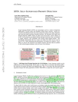 SPIN: Self-Supervised Prompt INjection