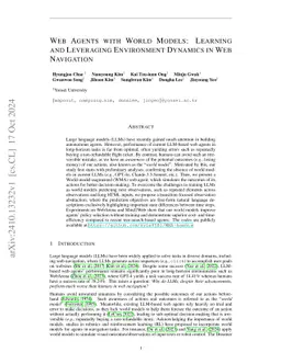 Web Agents with World Models: Learning and Leveraging Environment Dynamics in Web Navigation