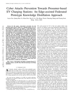 Cyber Attacks Prevention Towards Prosumer-based EV Charging Stations: An
  Edge-assisted Federated Prototype Knowledge Distillation Approach