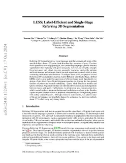 LESS: Label-Efficient and Single-Stage Referring 3D Segmentation